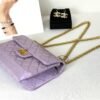 Chanel 24P Light Purple Aged Calfskin Mini Reissue with Matte Gold Hardware.