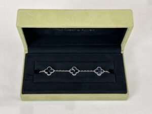 Van Cleef & Arpels VCA 2023 Pietersite Alhambra 5-motif Bracelet.