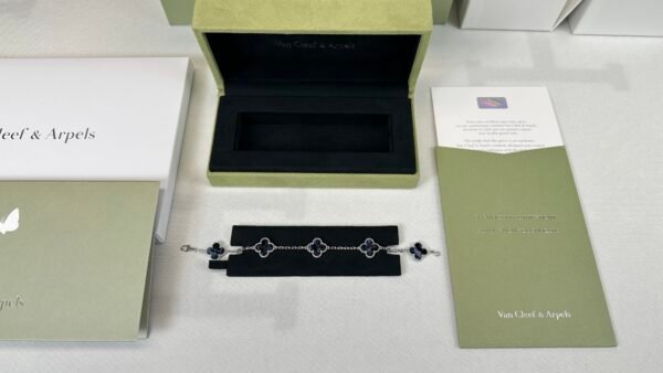 Van Cleef & Arpels VCA 2023 Pietersite Alhambra 5-motif Bracelet.