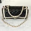 Chanel 23B Black Lambskin Flap Bag with Champagne Gold Hardware