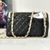 Chanel 23B Black Lambskin Flap Bag with Champagne Gold Hardware
