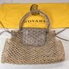 Goyard Aligre Raffia Net with Taupe Goyardine.