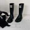 Chanel  Black Rain Boots! Stay in fashion all seasons