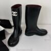 Chanel  Black Rain Boots! Stay in fashion all seasons