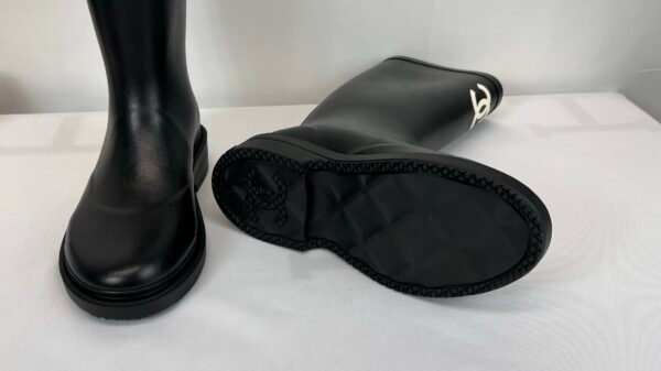 Chanel  Black Rain Boots! Stay in fashion all seasons