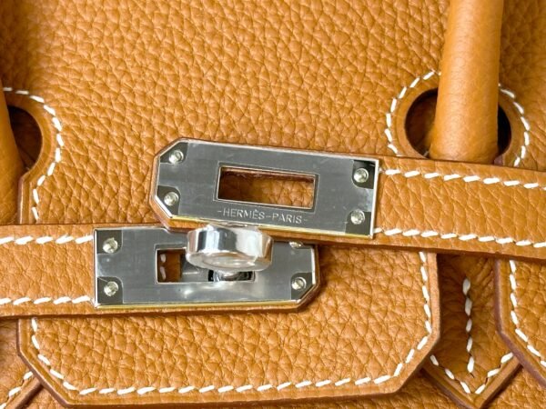 Hermès Gold Togo Birkin 25 with Palladium Hardware.