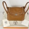 Hermès Gold Clemence Lindy 26 with Palladium Hardware.