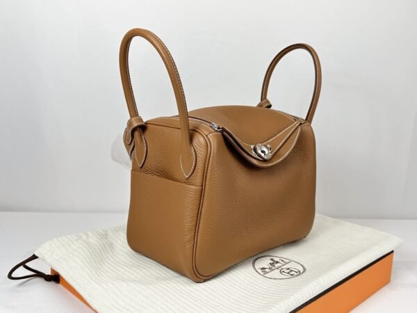 Hermès Gold Clemence Lindy 26 with Palladium Hardware.