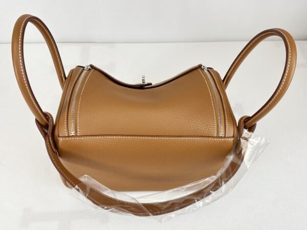 Hermès Gold Clemence Lindy 26 with Palladium Hardware.