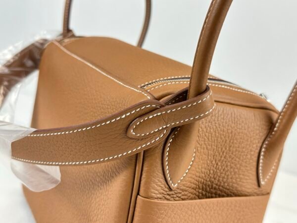 Hermès Gold Clemence Lindy 26 with Palladium Hardware.