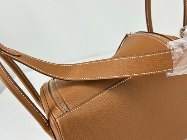 Hermès Gold Clemence Lindy 26 with Palladium Hardware.