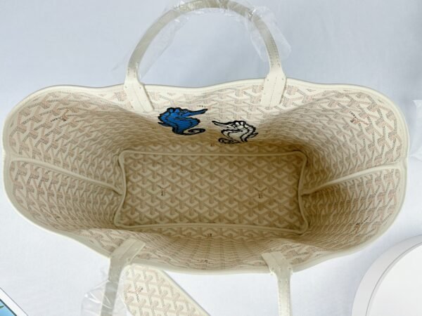 Goyard 2024 Limited Editon Sand Anjou PM Seahorse Embroidery.