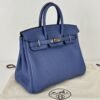Hermès Bleu Brighton Birkin 25 of Taurillon Novillo Leather with Palladium Hardware