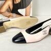 Chanel 24P Light Pink Shiny Lambskin Slingbacks