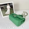 Chanel 24A Green Lambskin Top Handle Mini with Champagne Gold Hardware.