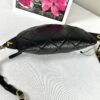Chanel 24S Black Lambskin Chanel Chain Waist Bag
