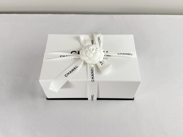 Chanel 24B Black Coco Caviar Square Mini with Bronze Hardware.