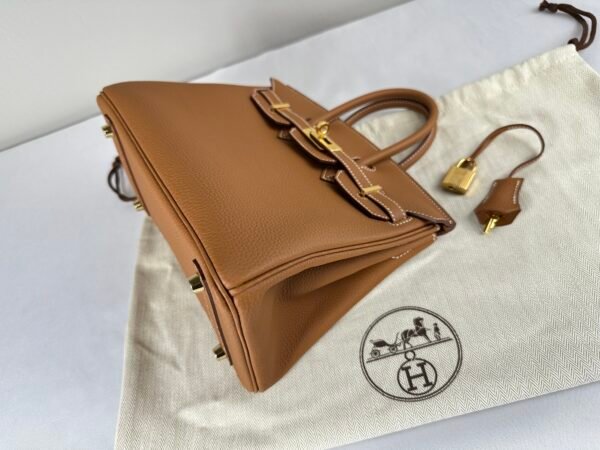 Hermès Gold Togo Leather Birkin 25 with Gold Hardware