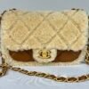 Chanel 24K Teddy Bear-Shearling Flap Bag.