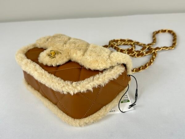 Chanel 24K Teddy Bear-Shearling Flap Bag.