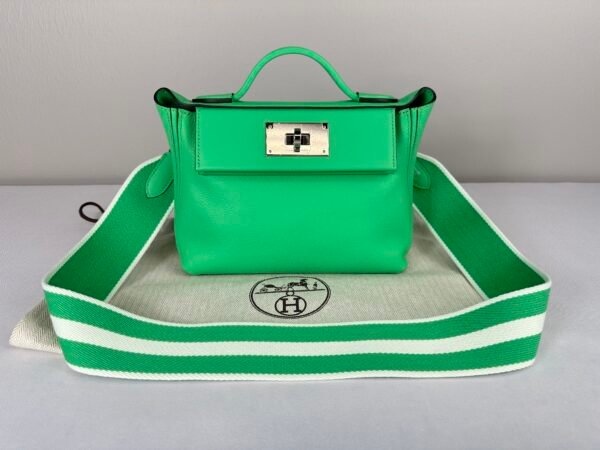 Hermès Vert Comics Evercolor 2424  with Palladium Hardware