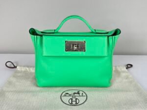 Hermès Vert Comics Evercolor 2424  with Palladium Hardware