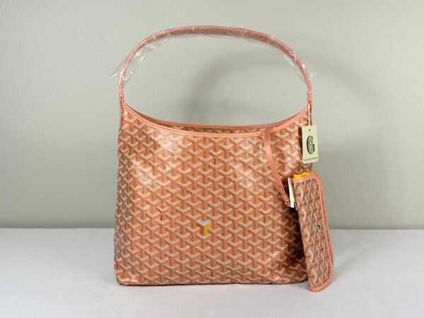 Goyard Pearlescent Pink Boheme Hobo Bag