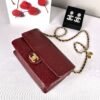 Chanel 24K Burgundy Caviar Flap Bag with Matte Gold Hardware