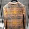Chanel 24K #36 Jacket Cotton & Wool Tweed Orange