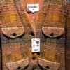 Chanel 24K #36 Jacket Cotton & Wool Tweed Orange