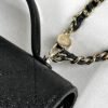 Chanel 25C Black Caviar Backpack with Light Gold Hardware