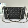 Chanel 25C Black Caviar Clutch on Chain with Light Gold Hardware