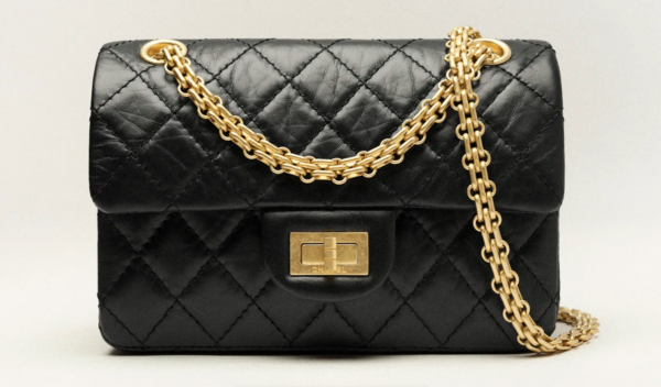 Chanel 25C Black Calfskin Mini 2.55