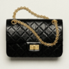 Chanel 25C Black Calfskin Mini 2.55