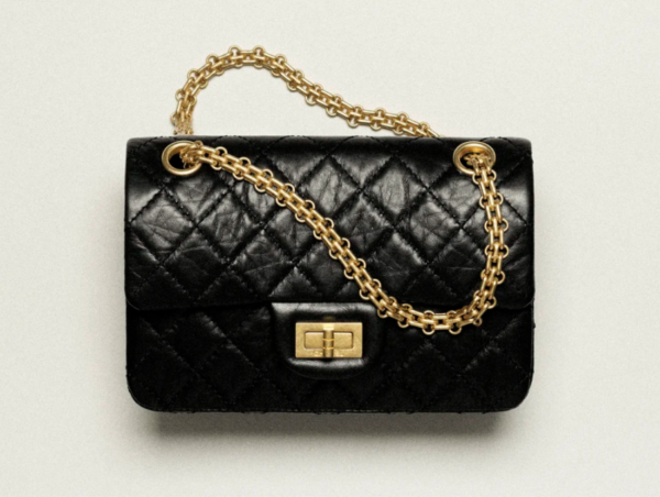 Chanel 25C Black Calfskin Mini 2.55