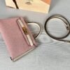 Hermès Rose Sakura and Craie Chèvre Special Order Mini Kelly II
