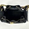 Chanel 25C Black Suede Maxi Pockets Small Hobo Bag