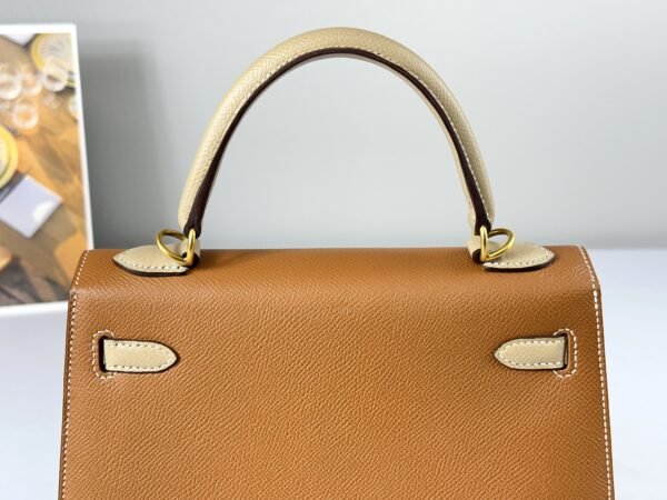 Hermès Gold and Trench Epsom Kelly 25 with Gold Hardware