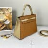 Hermès Gold and Trench Epsom Kelly 25 with Gold Hardware