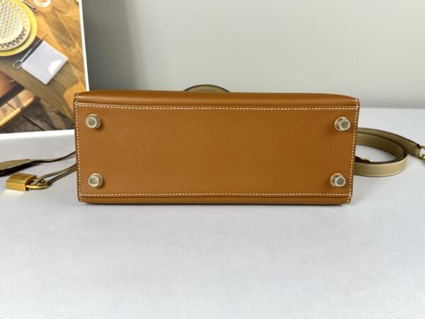 Hermès Gold and Trench Epsom Kelly 25 with Gold Hardware