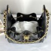 Chanel 25C Black Small Maxi Pockets Hobo Bag