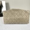 Chanel 25C Grey Suede Small Maxi Pockets Hobo Bag