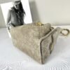 Chanel 25C Grey Suede Small Maxi Pockets Hobo Bag