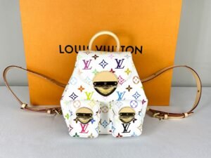 Louis Vuitton x Murakamsi White Multicolor Venice Backpack