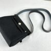 Hermès Black Mini Herbag with Palladium Hardware