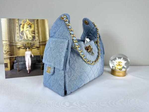 Chanel 25S Light Blue Denim Small 25 Bag