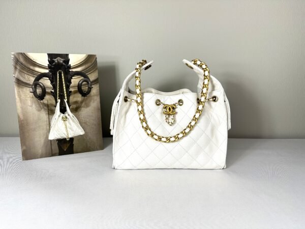 Chanel 25S White Caviar Small 25 Bag