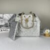 Chanel 25S Silver Caviar Medium 25 Bag
