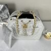 Chanel 25S Silver Caviar Medium 25 Bag