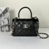 Chanel 25S Black Lambskin Mini Trendy CC